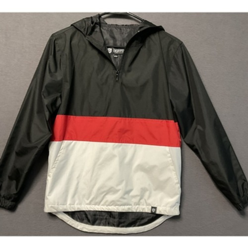 Encrypted Supply Company Windbreaker Pullover Jacket Mens Large Hooded